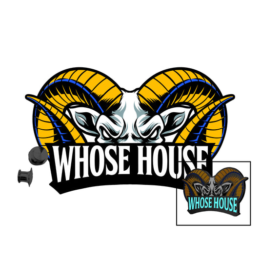 "WHOSE HOUSE" LIMITED PIN *GLOW IN THE DARK